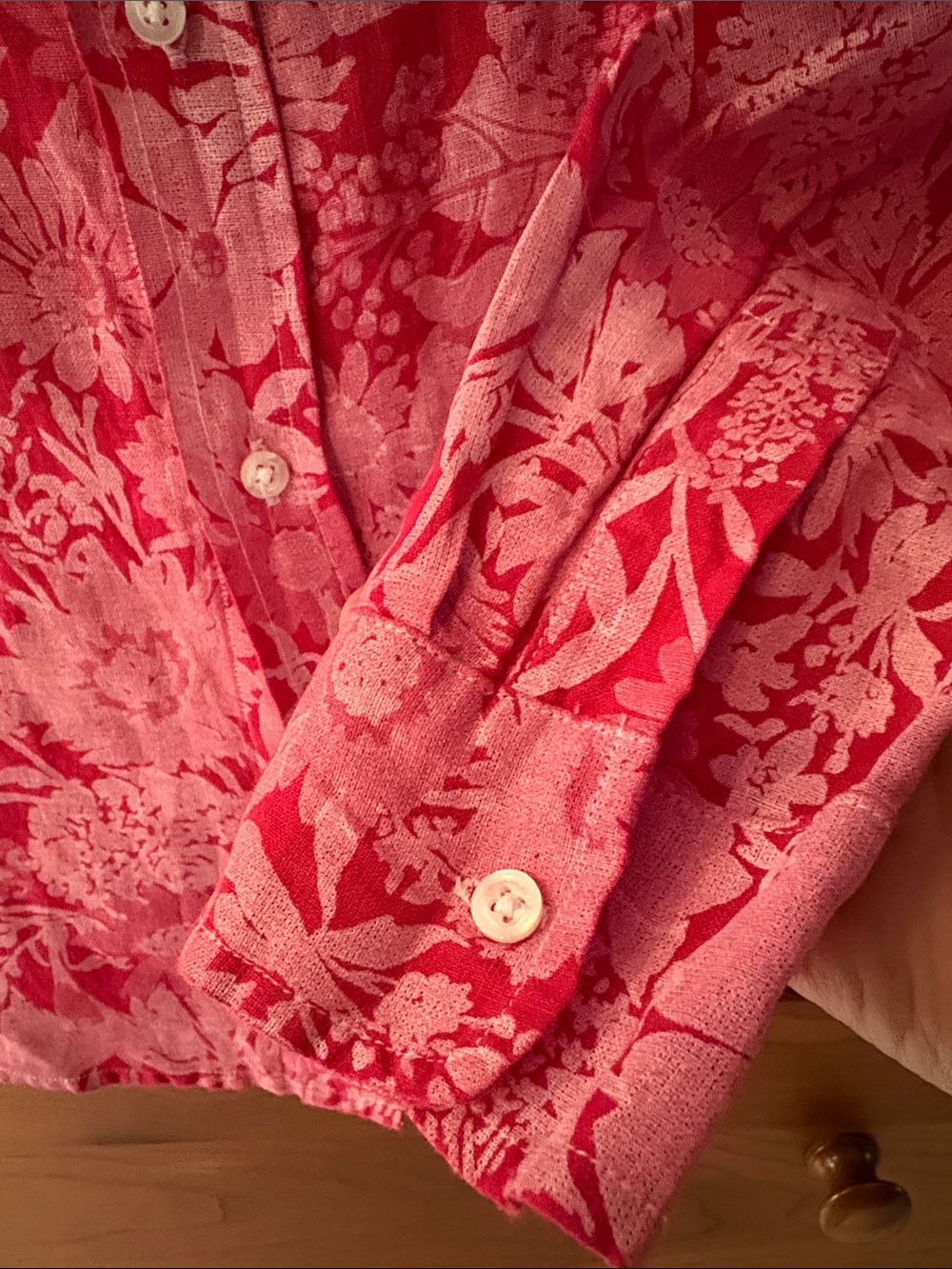 Frank & Eileen Pink Floral Barry Button-Down Shirt - Picture 5 of 7